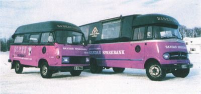 De første bankbusser