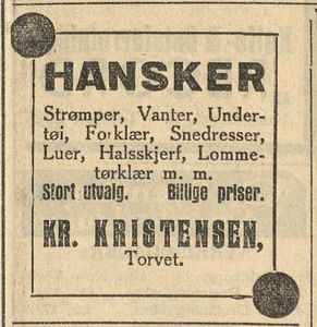 Kr. Kristensen Hvidevare og Hanskeforretning