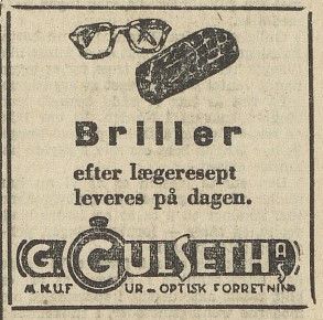 G. Gulseth A/S - ur og optisk forretning