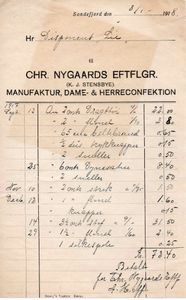 Chr. Nygaards Eftf. (K. J. Stensbye), Manufakturforetning