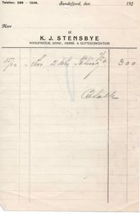 K. J. Stensbye manufaktur