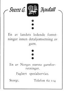 Sverre G. Fyndall - garnforretning