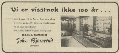 Gullsmed Johs. Bjørnerud
