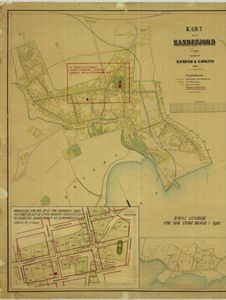 Sandefjord før og etter brannen i 1900