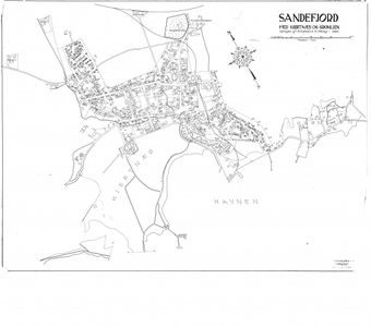 Sandefjord 1881 - med Hjertnæs og Grønlien