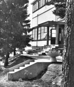 Hovedinngangen hotel i 1931