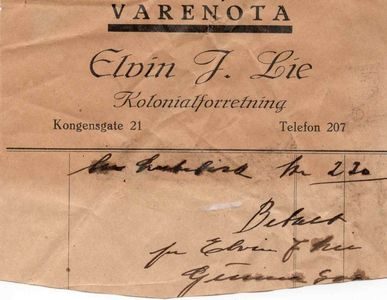 Elvin J. Lie kolonialforretning