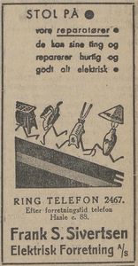 Frank S. Sivertsen elektrisk forretning A.s