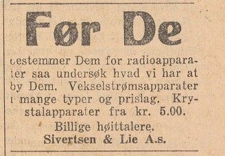 Sivertsen & Lie A.S