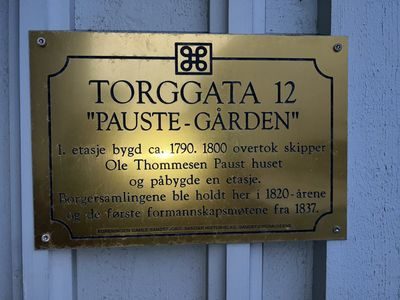 Torggata 12 Paustegården - oppført ca 1790
